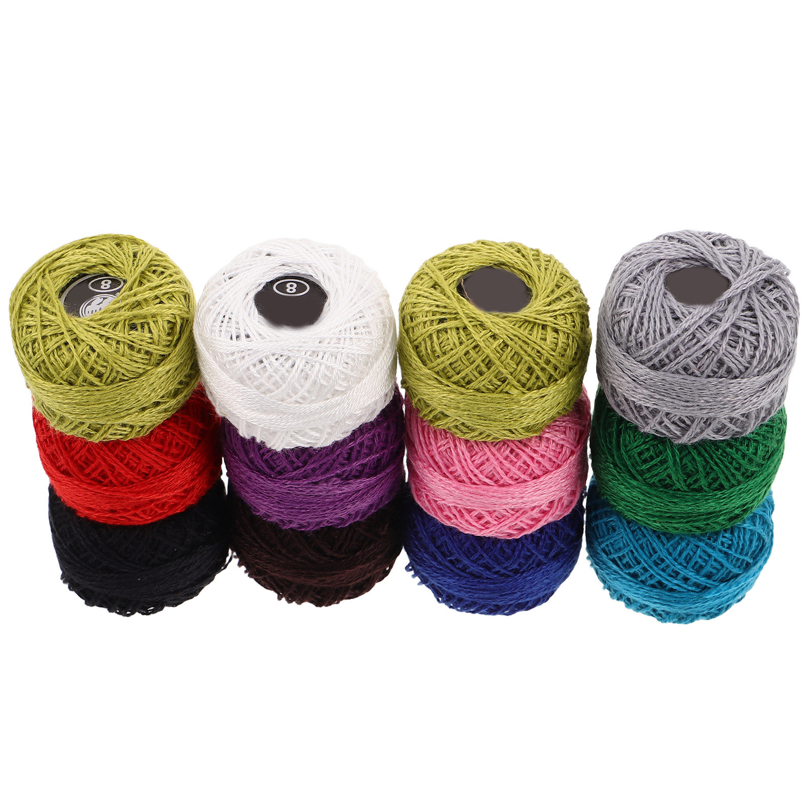 Embroidery Craft - 12本セットの刺繍糸。クロスステッチ、DIYクラフト、手編みブレスレットなど、手作りプロジェクトに最適な、カラフルな綿糸。