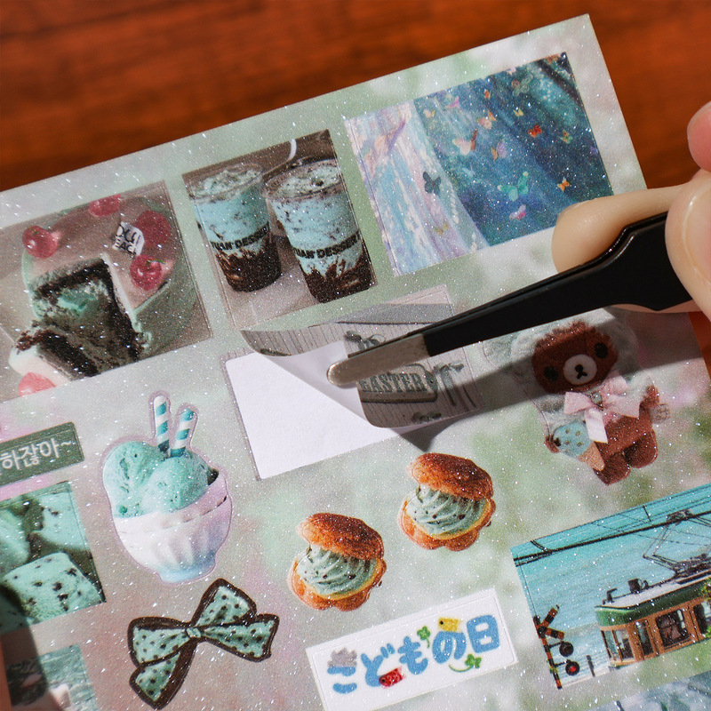 かわいい日本の食料品店をテーマにしたステッカーブック 30枚 - Embellishments For Scrapbooking のレビューと価格