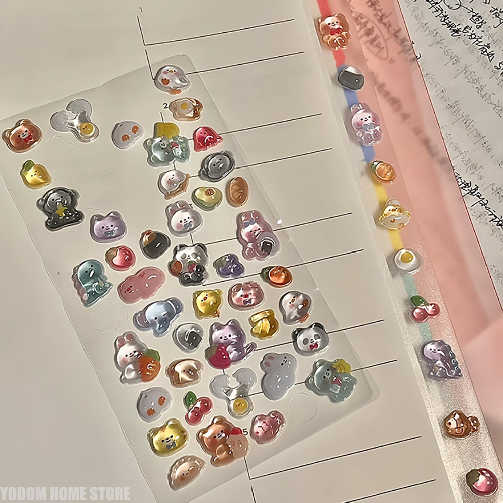 4 個クリエイティブ 3D レリーフステッカーキャンディーゴ - Embellishments For Scrapbooking のレビューと価格