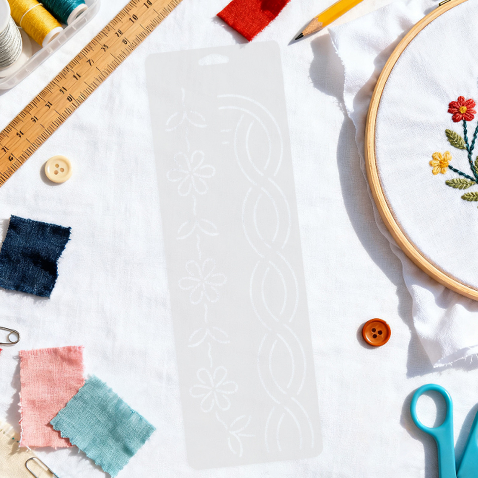 2個入り コーナー型キルトステンシル、手縫いキルト用パターン - Embroidery Craft のレビューと価格